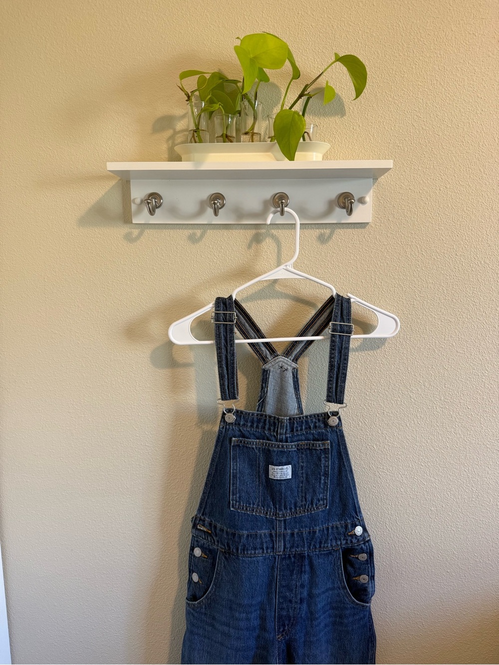 Classic Dark Indigo Denim Women's Overalls